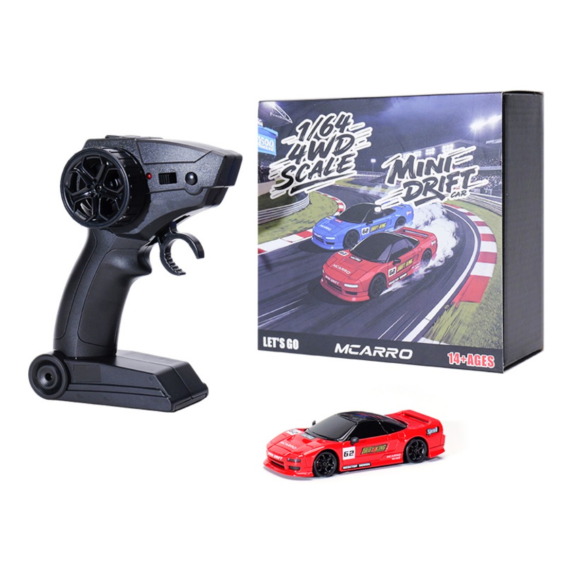 Rc Drift Car Kit - 1/64 Micro RC Drift Auto 2.4G