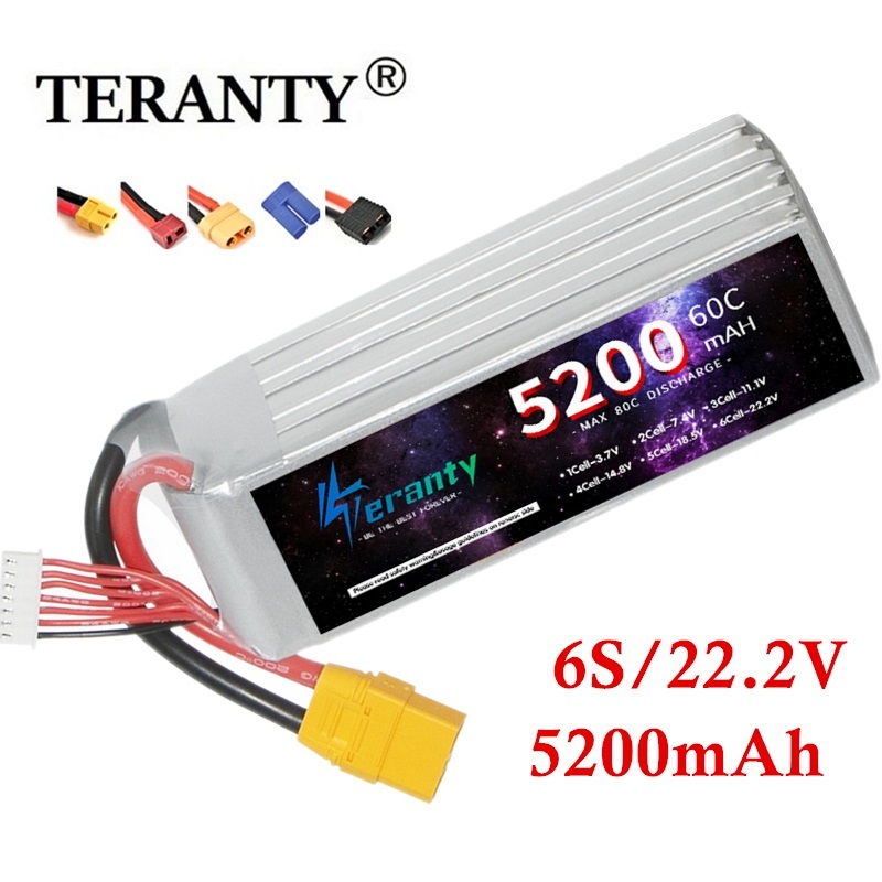 Rc Drift Car Kit - 6S 5200Mah Lipo Batterij 22.2V 60c