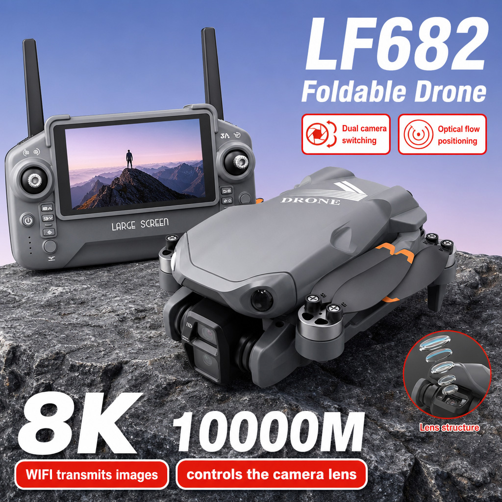 Drone Rc Explorer - Luchtfoto LF682 Drone 8K HD Dubbele