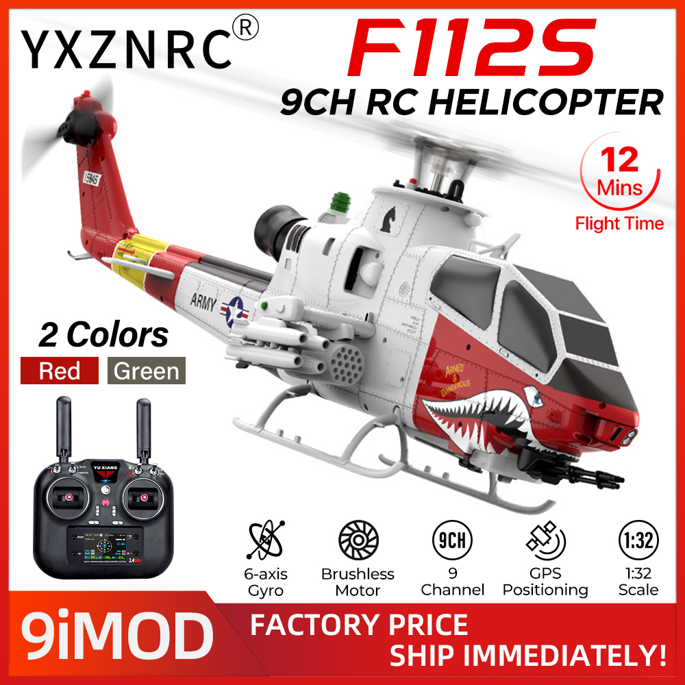 Rc Helicopter Gyro - YUXIANG RC Helikopter F112S 9CH Vliegtuig