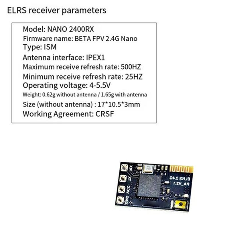 Fpv Antenna Receiver - CYGJ-10PCS ELRS 2.4Ghz Ontvanger NANO Expresslrs