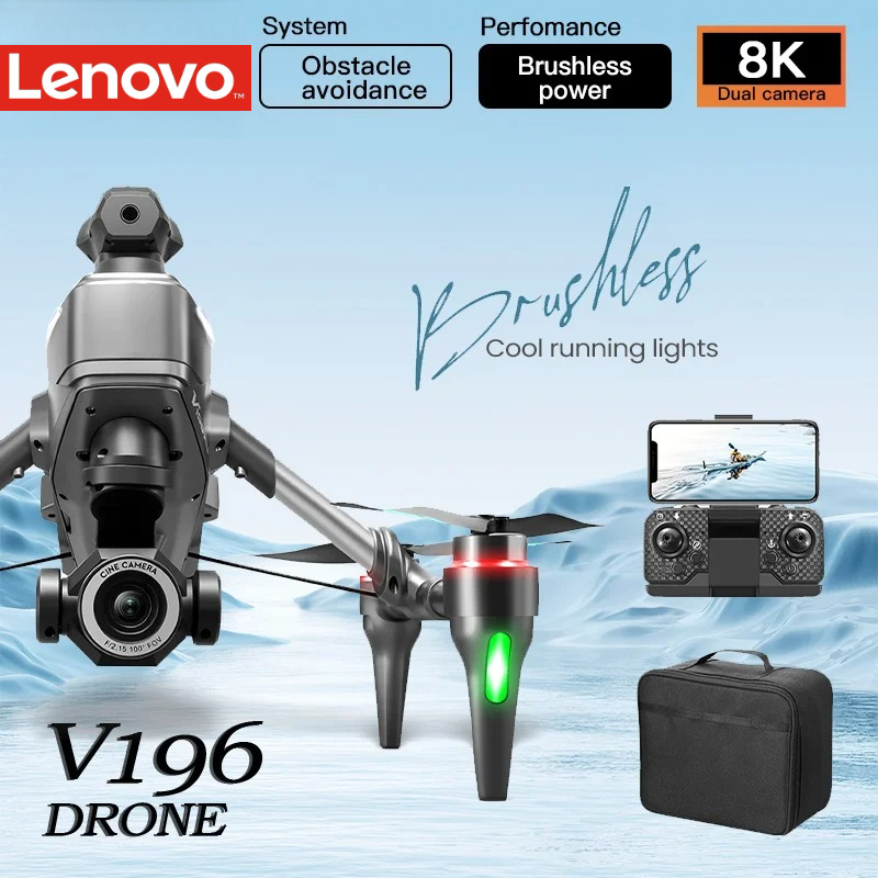Drone V196 Rc - Lenovo V196 Drone 8K Professionele 4K