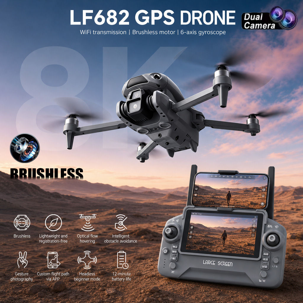 Drone Rc Explorer - Nieuwe LF682 Drone 8K Dubbele Camera