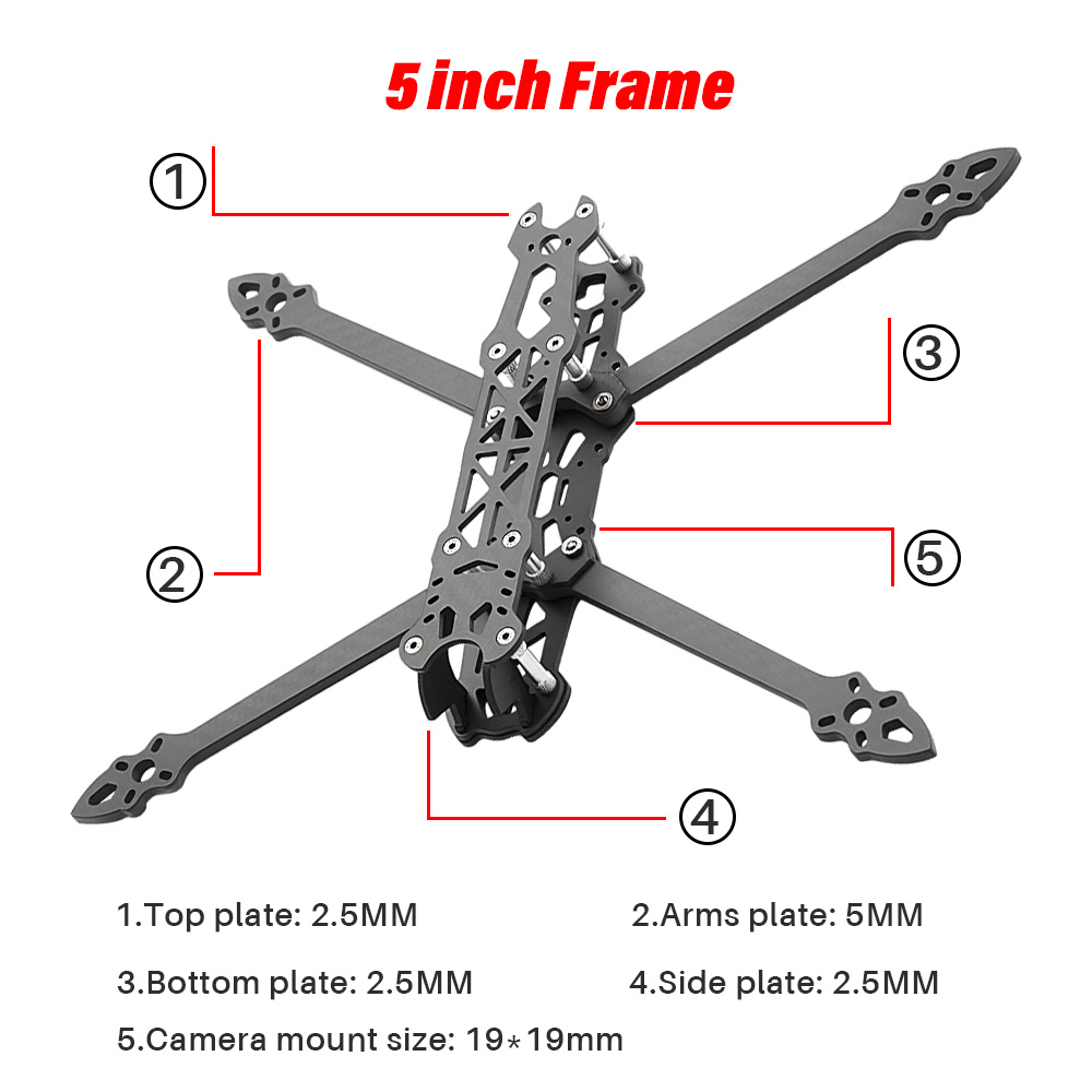 Mark4 5 inch FPV Racing Drone  - Drone Frame 5 Inch recensie en prijs