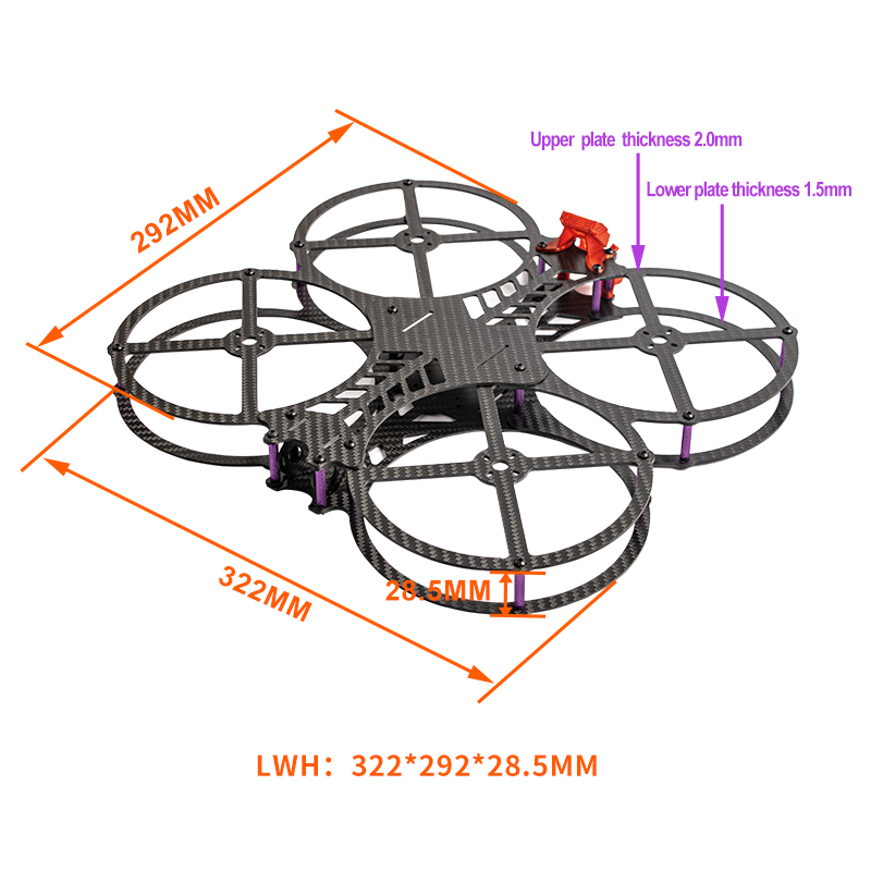 NIEUWE 5 inch AOS Cine O5 EVO  - Drone Frame 5 Inch recensie en prijs