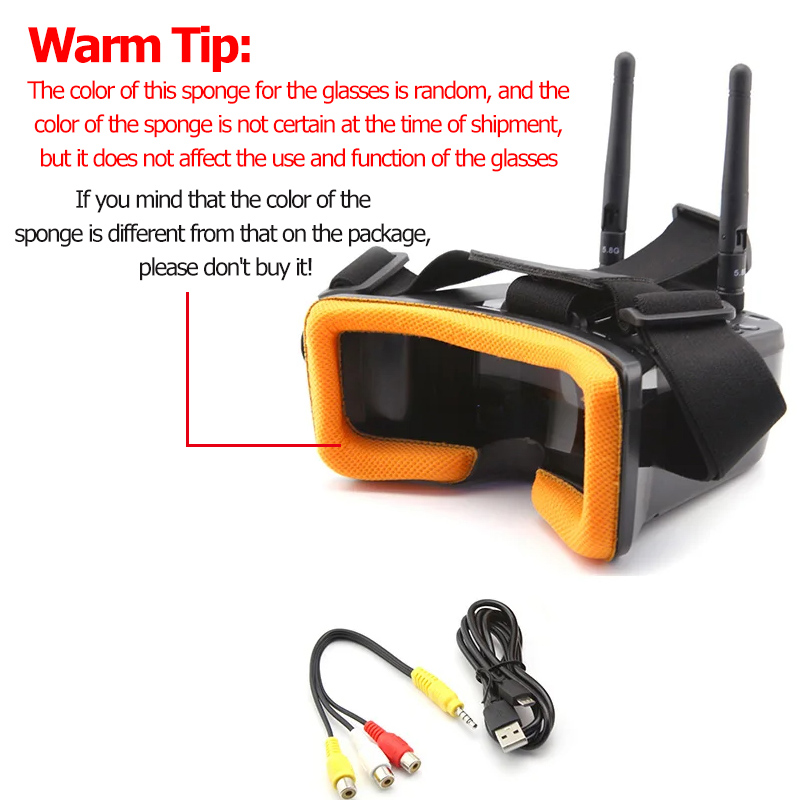 VR009 FPV-videobril 3 inch 480 - Fpv Antenna Receiver recensie en prijs