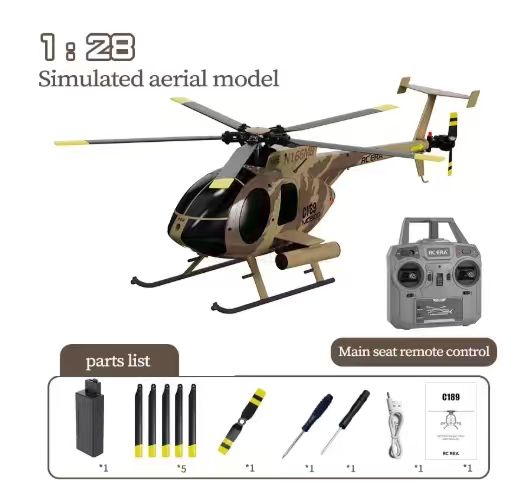 C189 MD500 RC Helikopter 1:28  - Rc Helicopter Gyro recensie en prijs